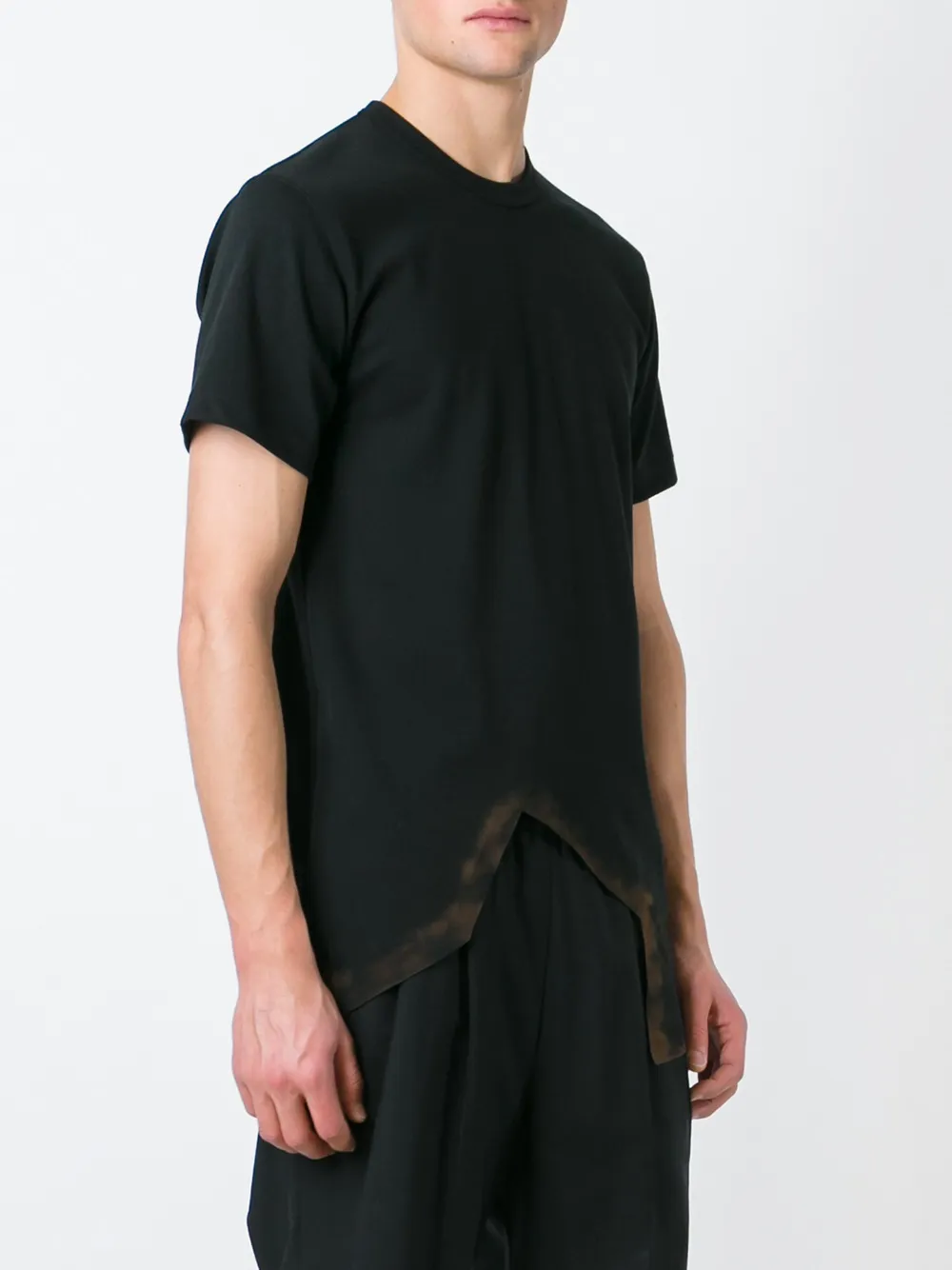  Comme Des Garçons Homme Plus Asymmetrisches T Shirt   Schwarz 