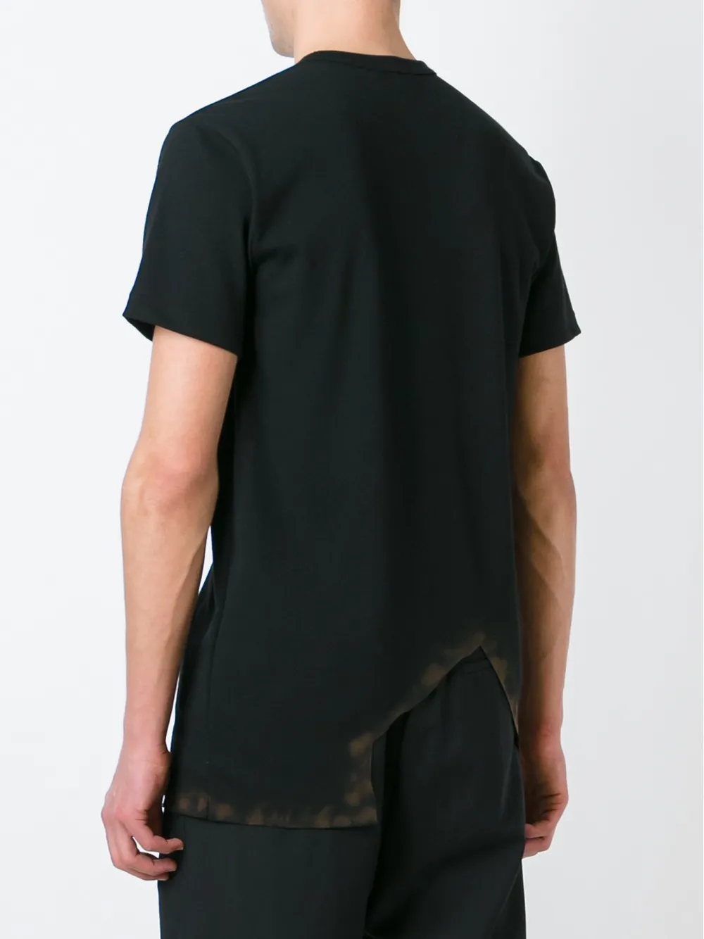 Comme des Garçons Homme Plus asymmetric T-shirt Zwart