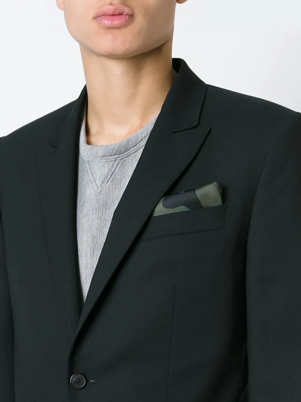 Valentino Garavani camouflage pocket square - Groen