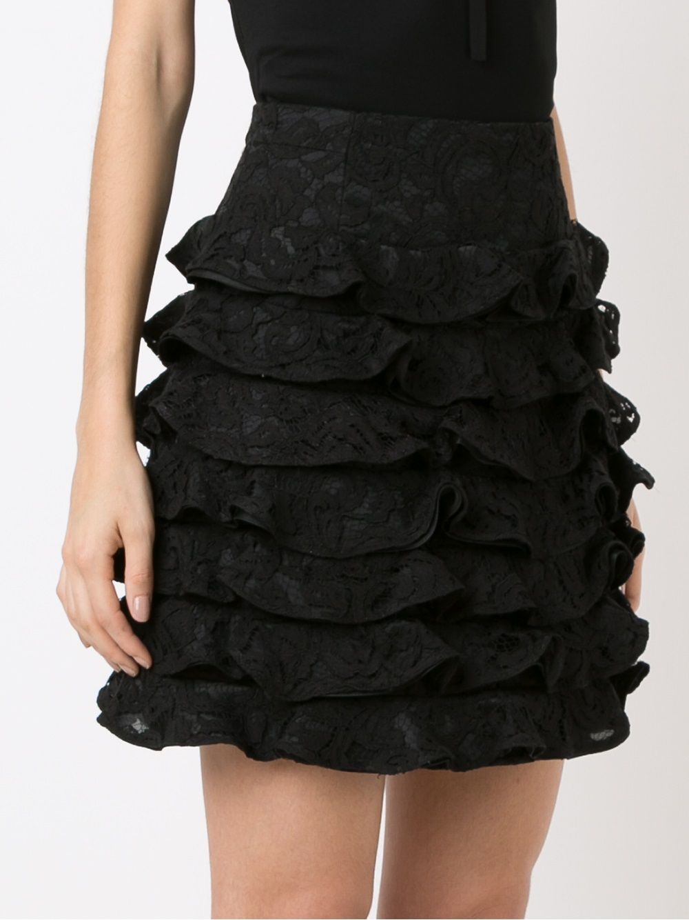 фото Martha medeiros ruffled silk skirt