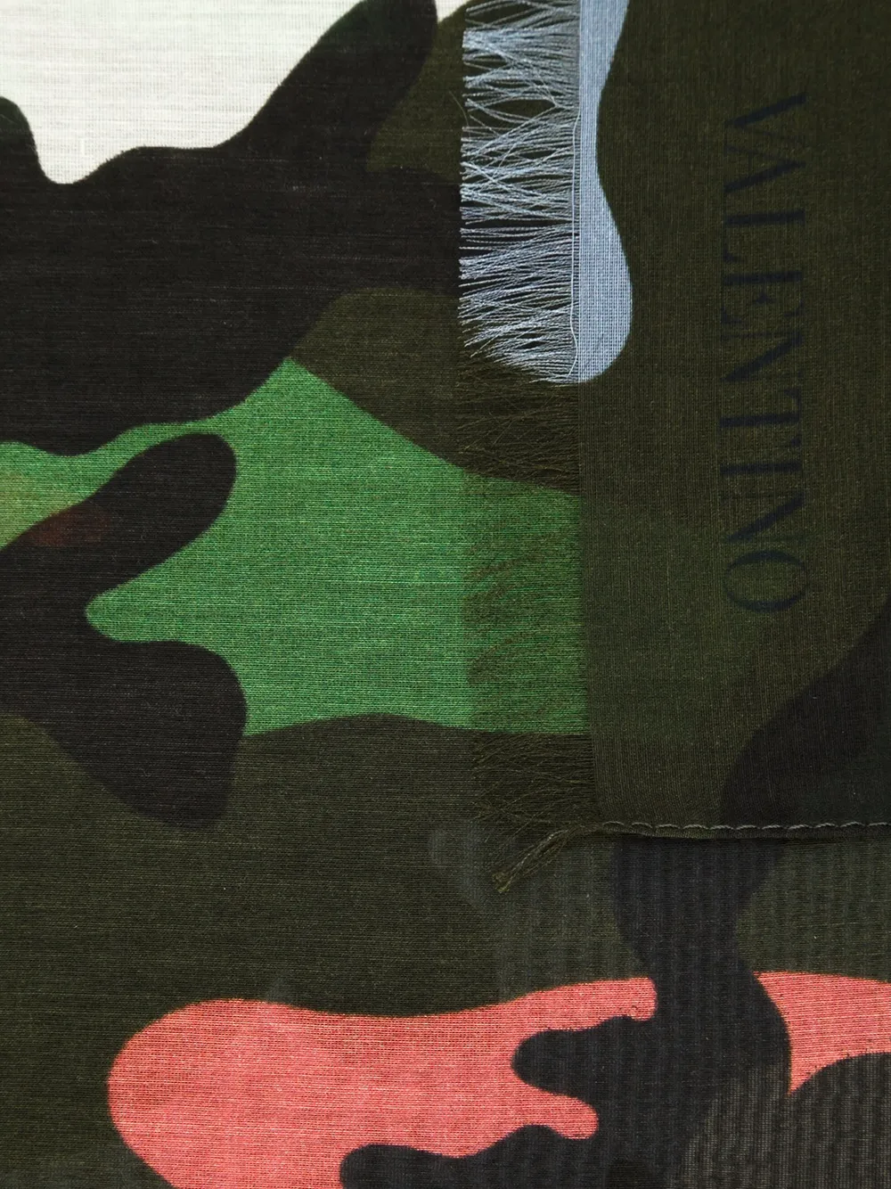 Valentino Garavani Sjaal met print Groen