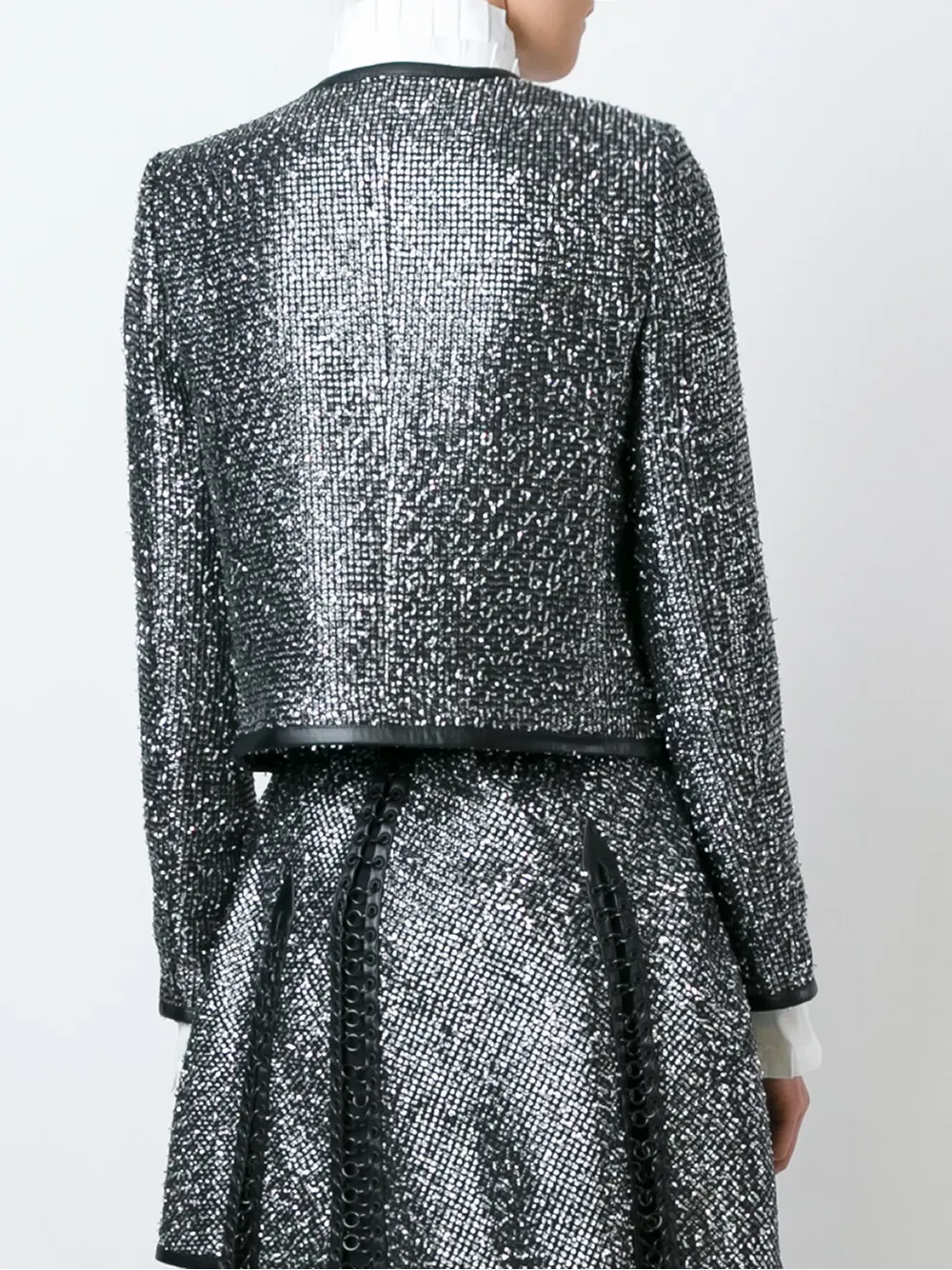 Noir Kei Ninomiya Shimmering Jacket - Metallic 