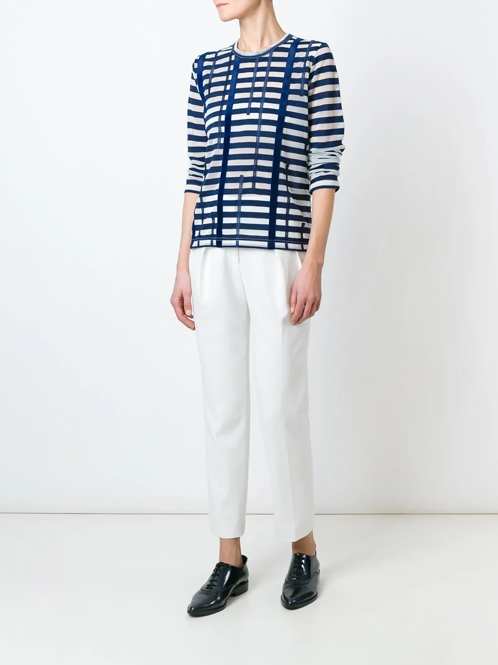  Comme Des Garçons Comme Des Garçons Striped T-shirt - Blue 