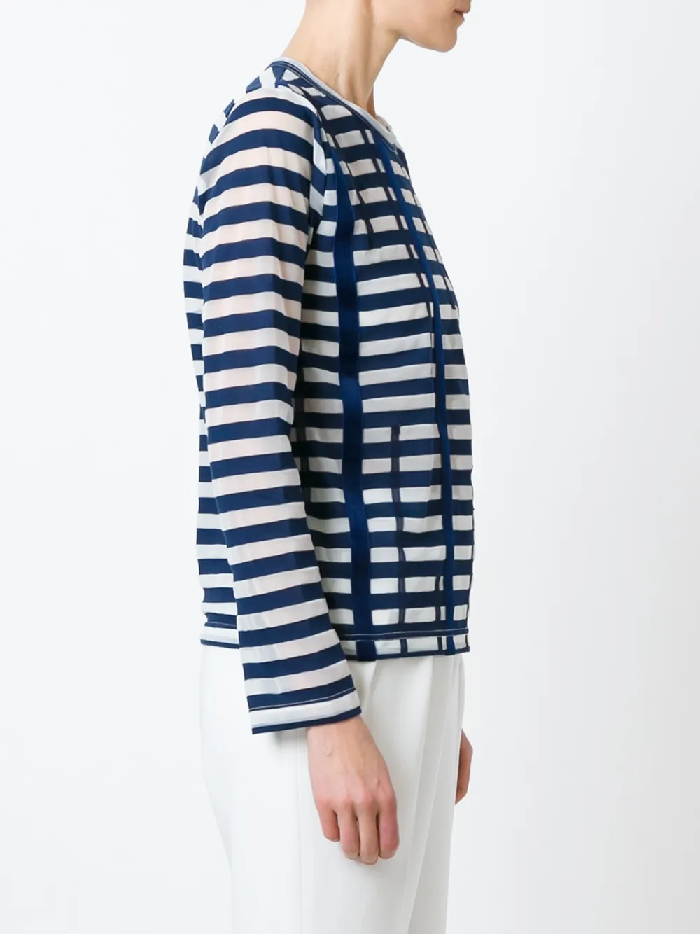 Comme Des Garçons Comme Des Garçons Striped T-shirt - Blue 