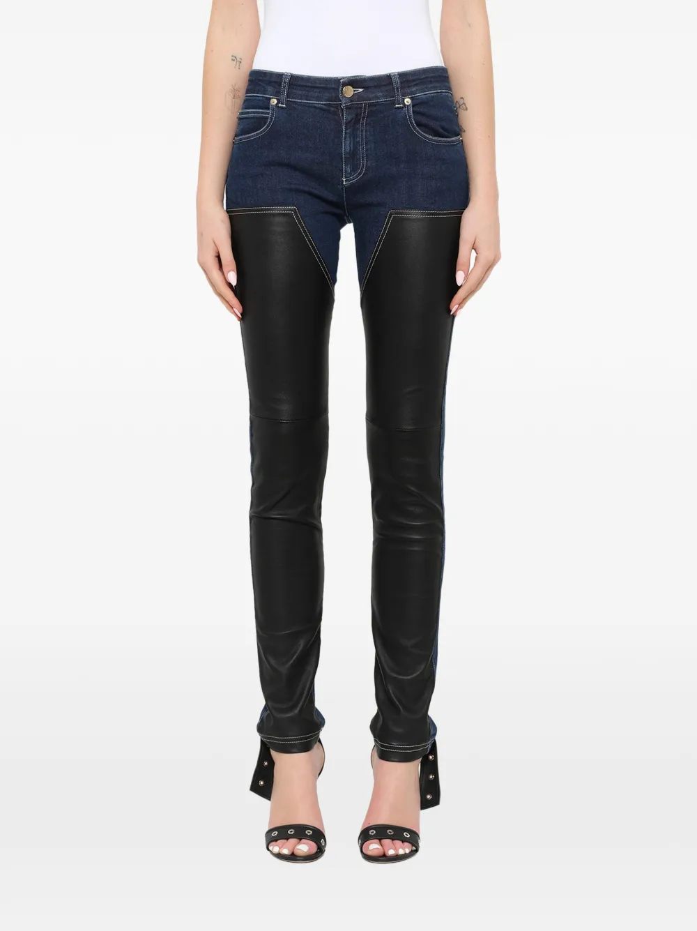 Givenchy skinny panelled jeans - Blu