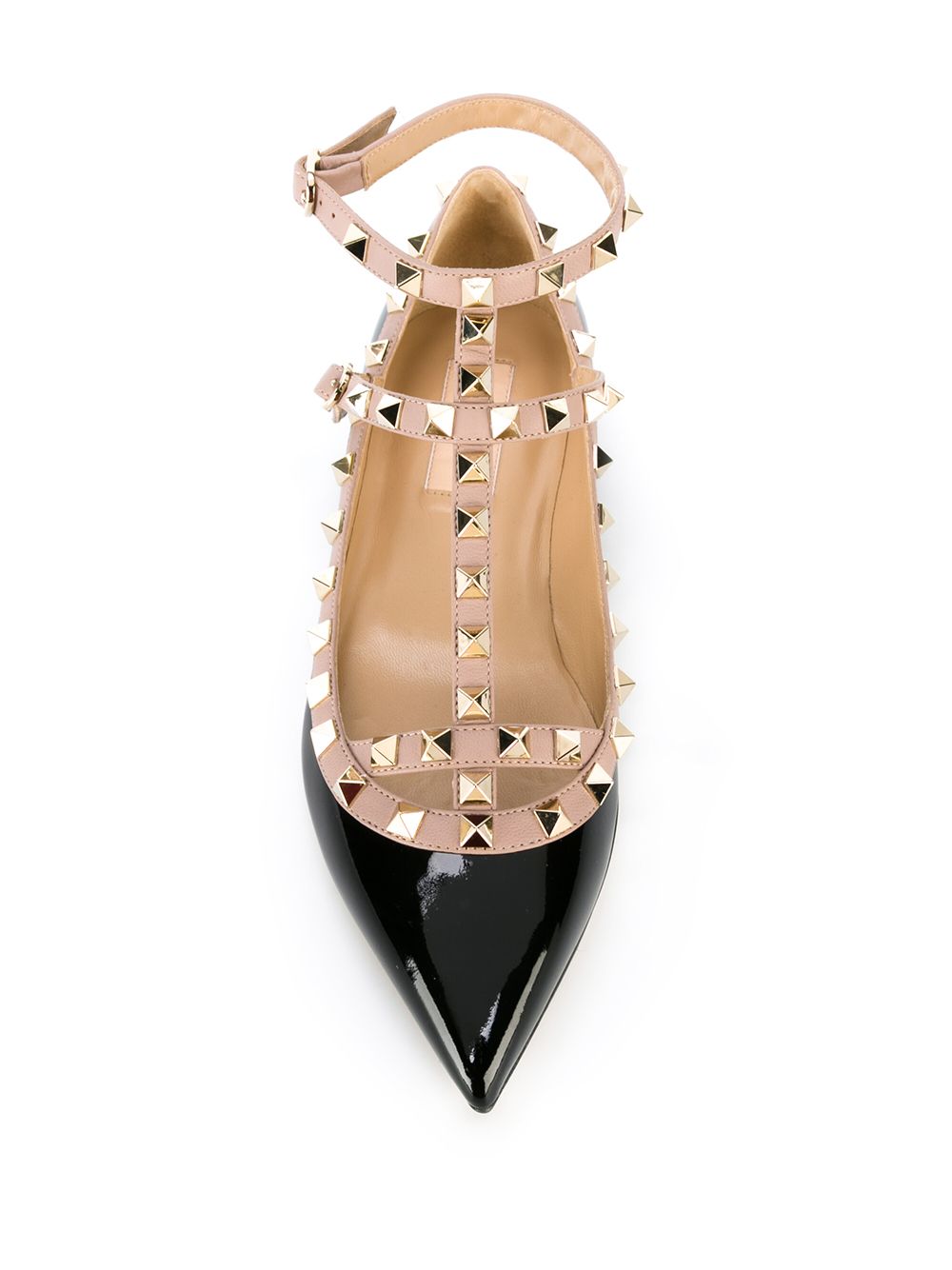 Valentino Garavani Rockstud Ballet Flats Black Farfetch