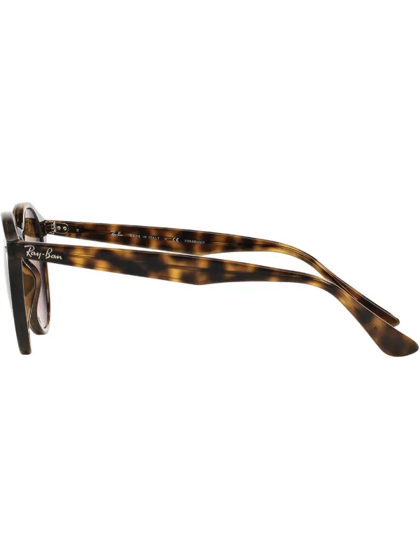 Ray-Ban ラウンドフレーム サングラス | ブラウン | FARFETCH JP