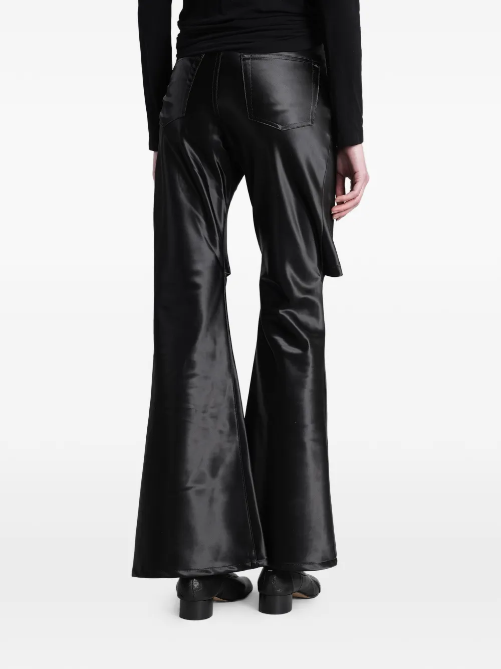 Junya Watanabe embossed cropped trousers Zwart