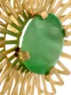 Wouters & Hendrix 'Miss Mae' green cat's eye earrings