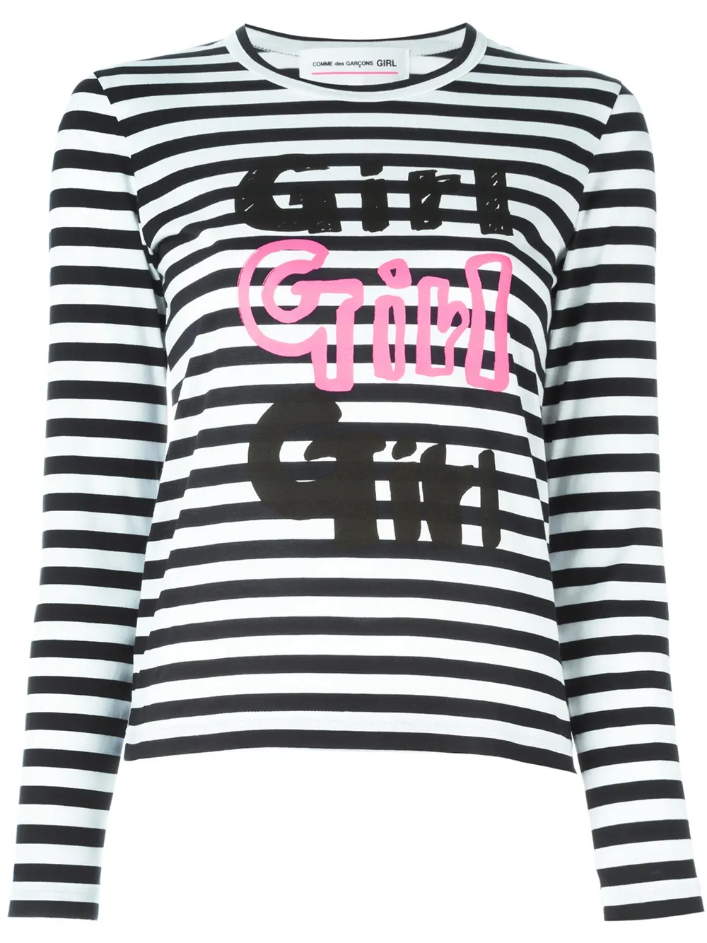 Comme Des Garçons Girl 'Girl' T-Shirt mit Print - Weiß