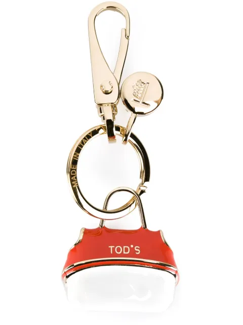 Tod's logo tote keyring