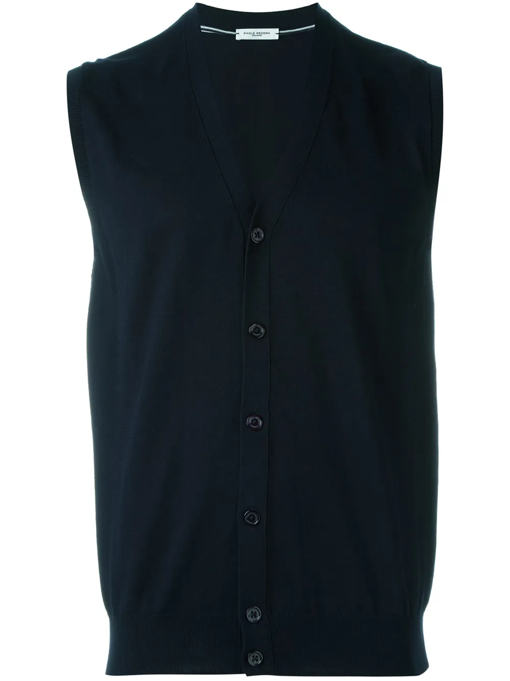 Paolo Pecora buttoned vest Blauw