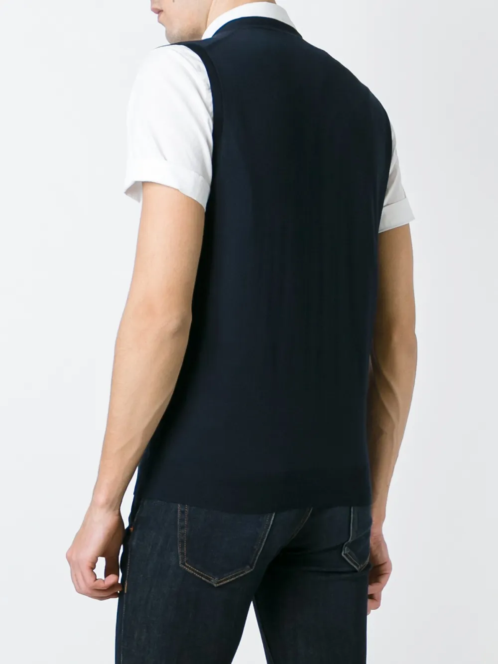 Paolo Pecora buttoned vest Blauw
