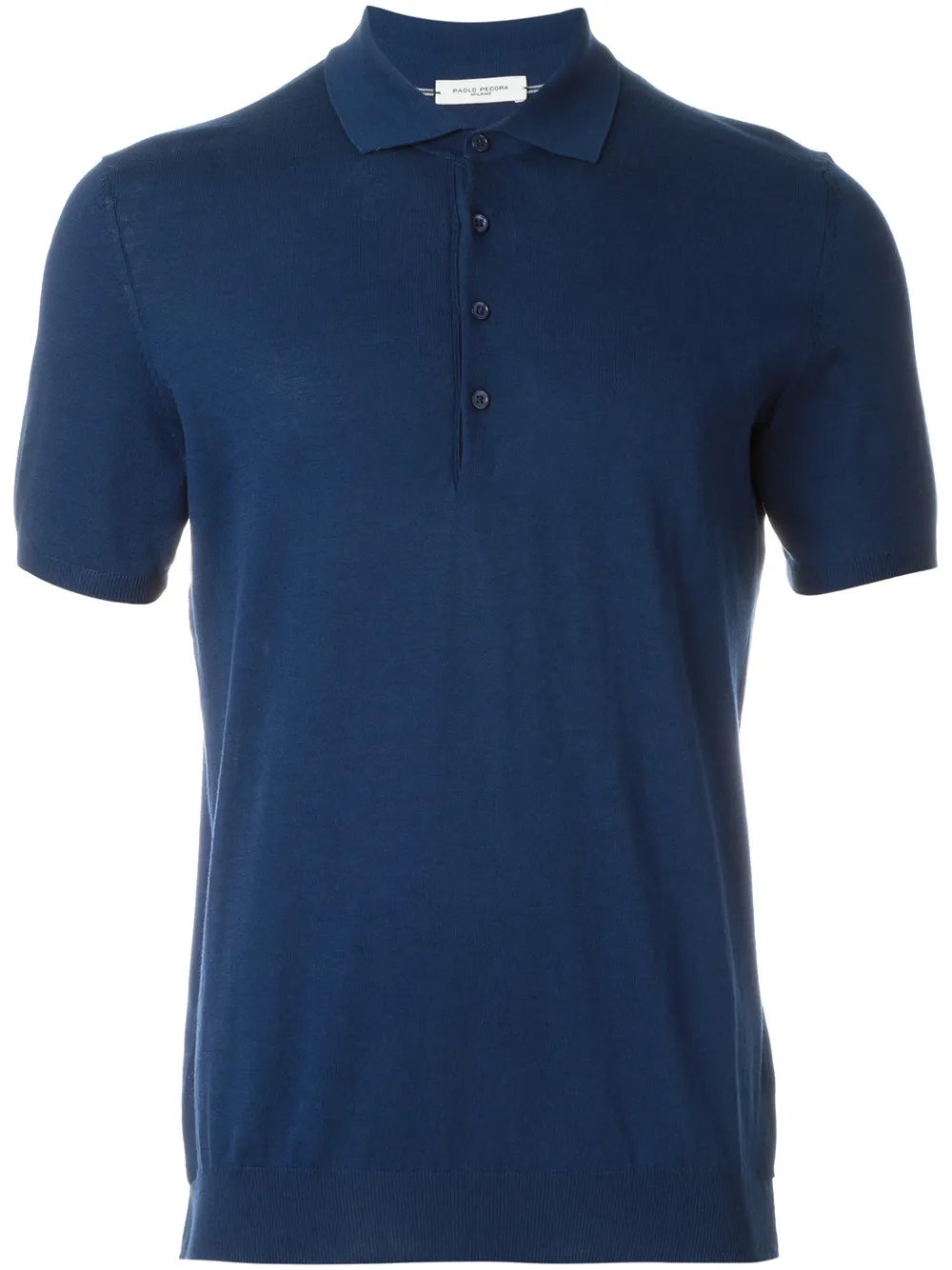 Paolo Pecora knit polo shirt Blauw