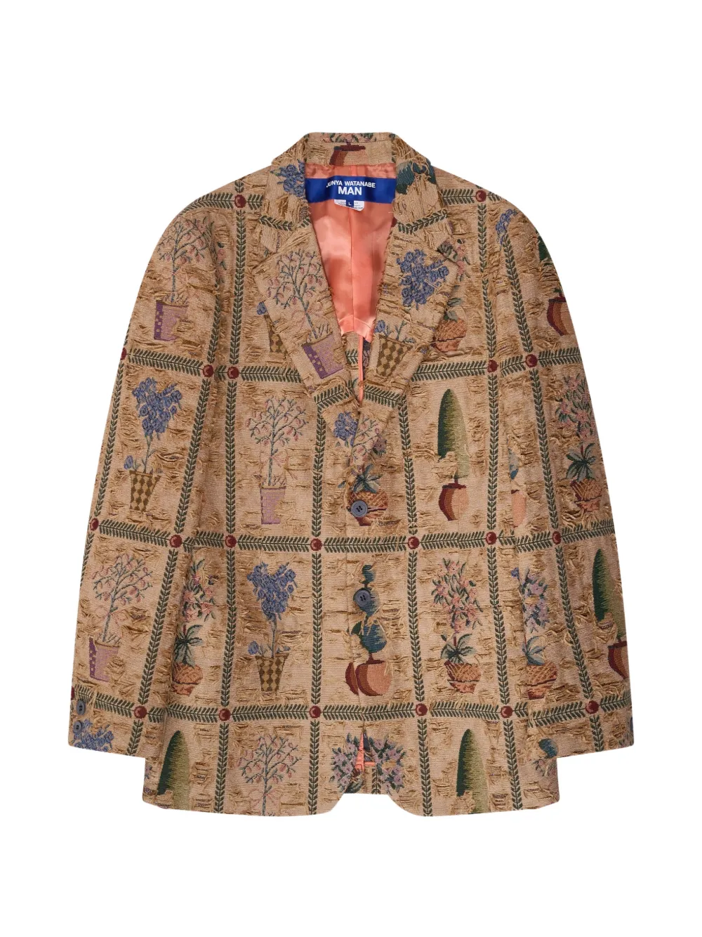 Junya Watanabe MAN patchwork blazer - Neutrals
