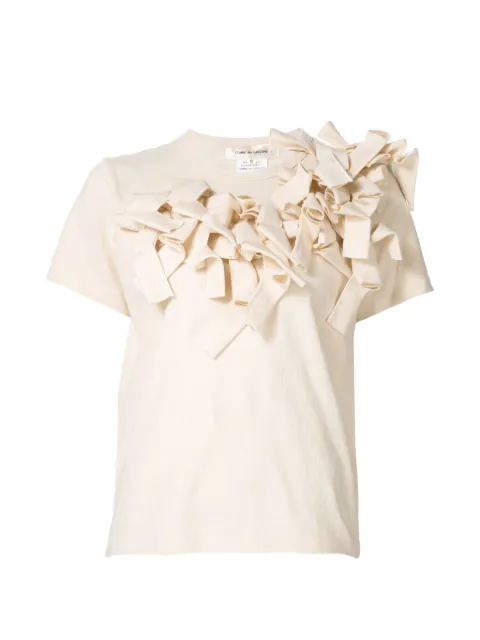 Comme Des Garçons ruffle appliqué T-shirt