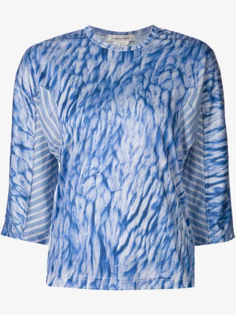 Comme Des Garçons abstract print blouse