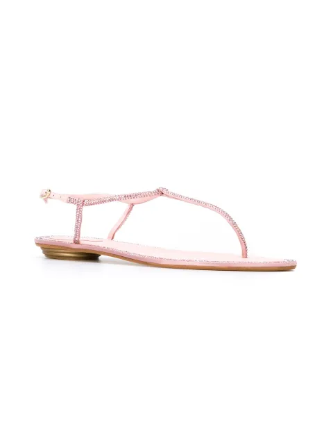 rene caovilla flat sandals