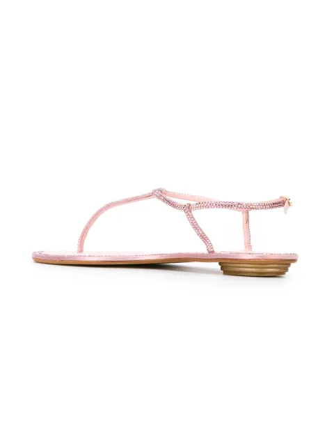 rene caovilla flat sandals