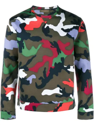 Valentino camouflage sweatshirt Clearance