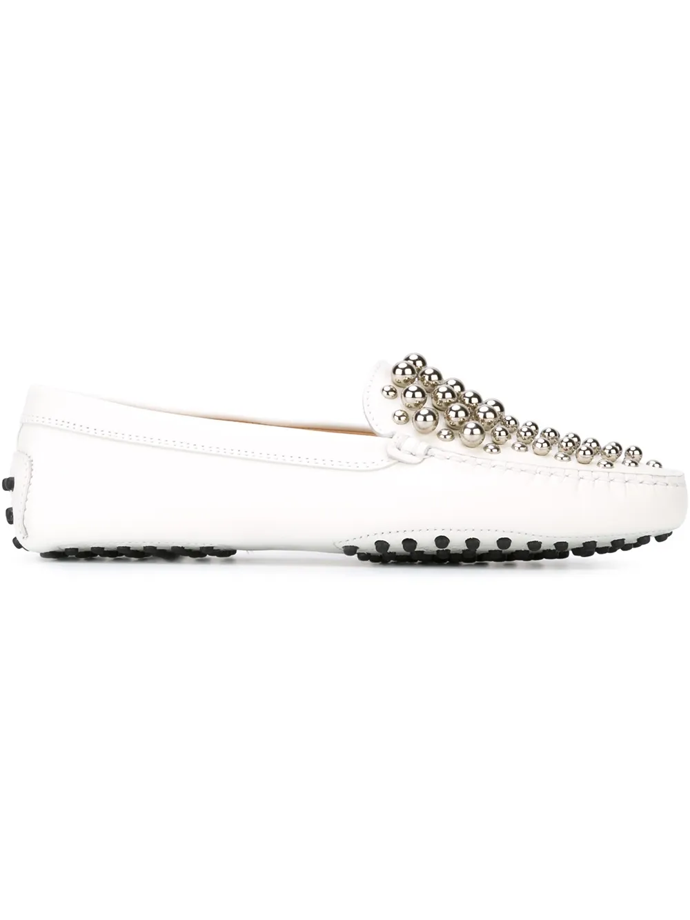Tod's studded loafers - Bianco
