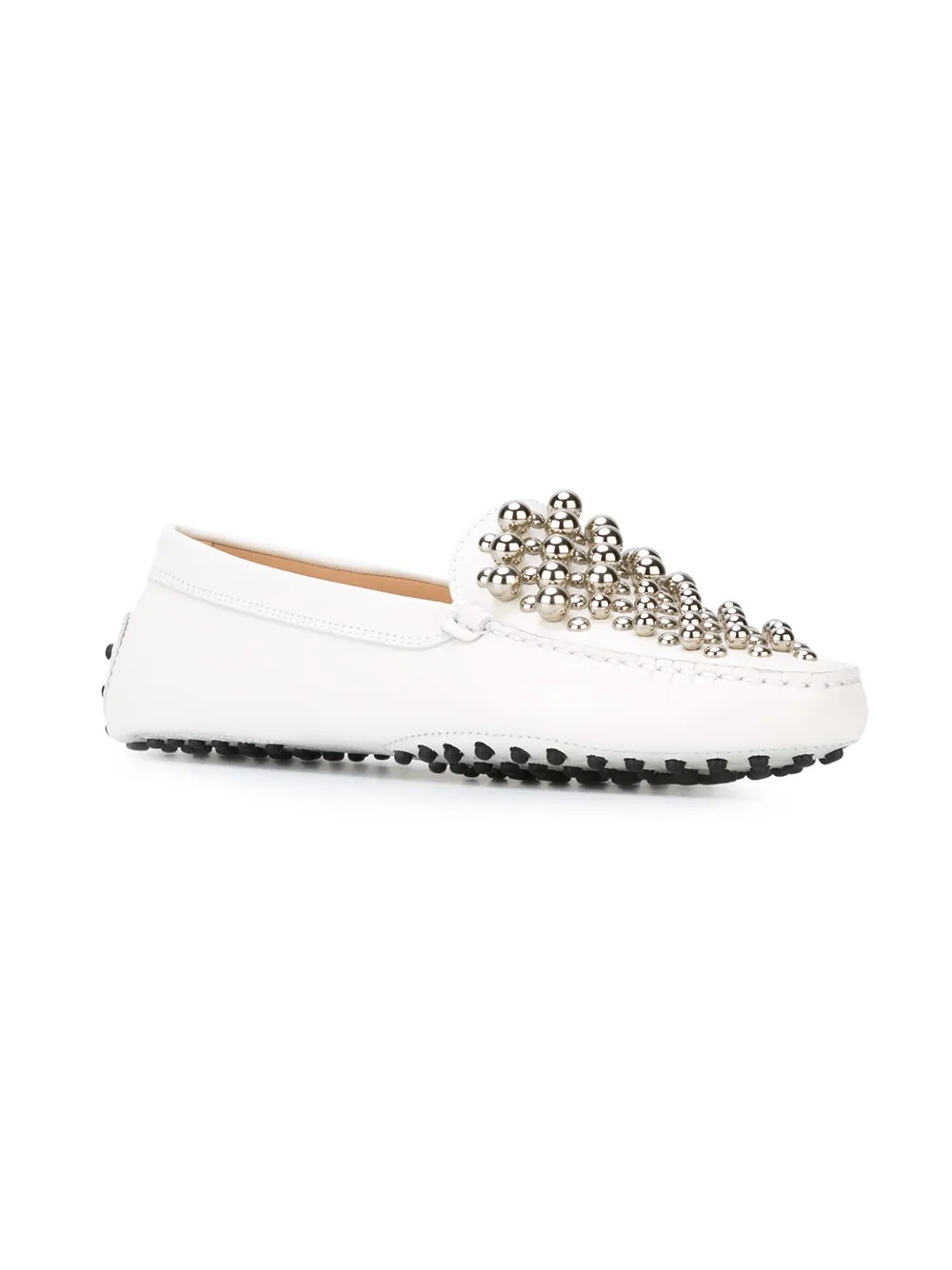 Tod's studded loafers - Wit