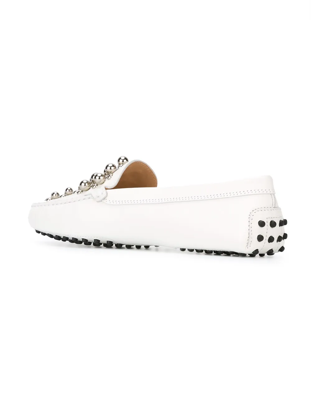 Tod's studded loafers Wit