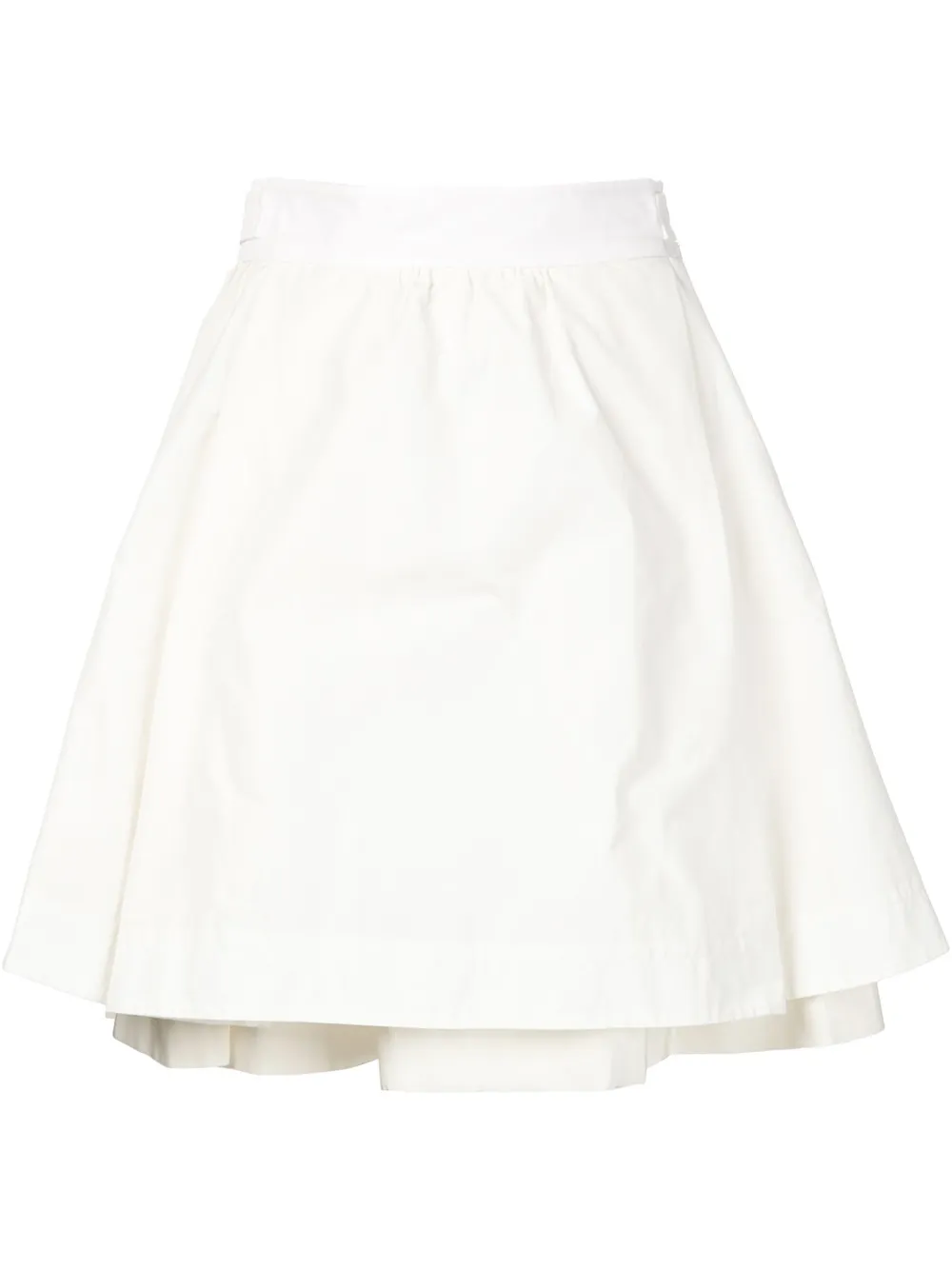 Moncler layered A-line skirt | blanco | Image 1