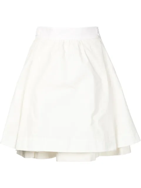 Moncler layered A-line skirt