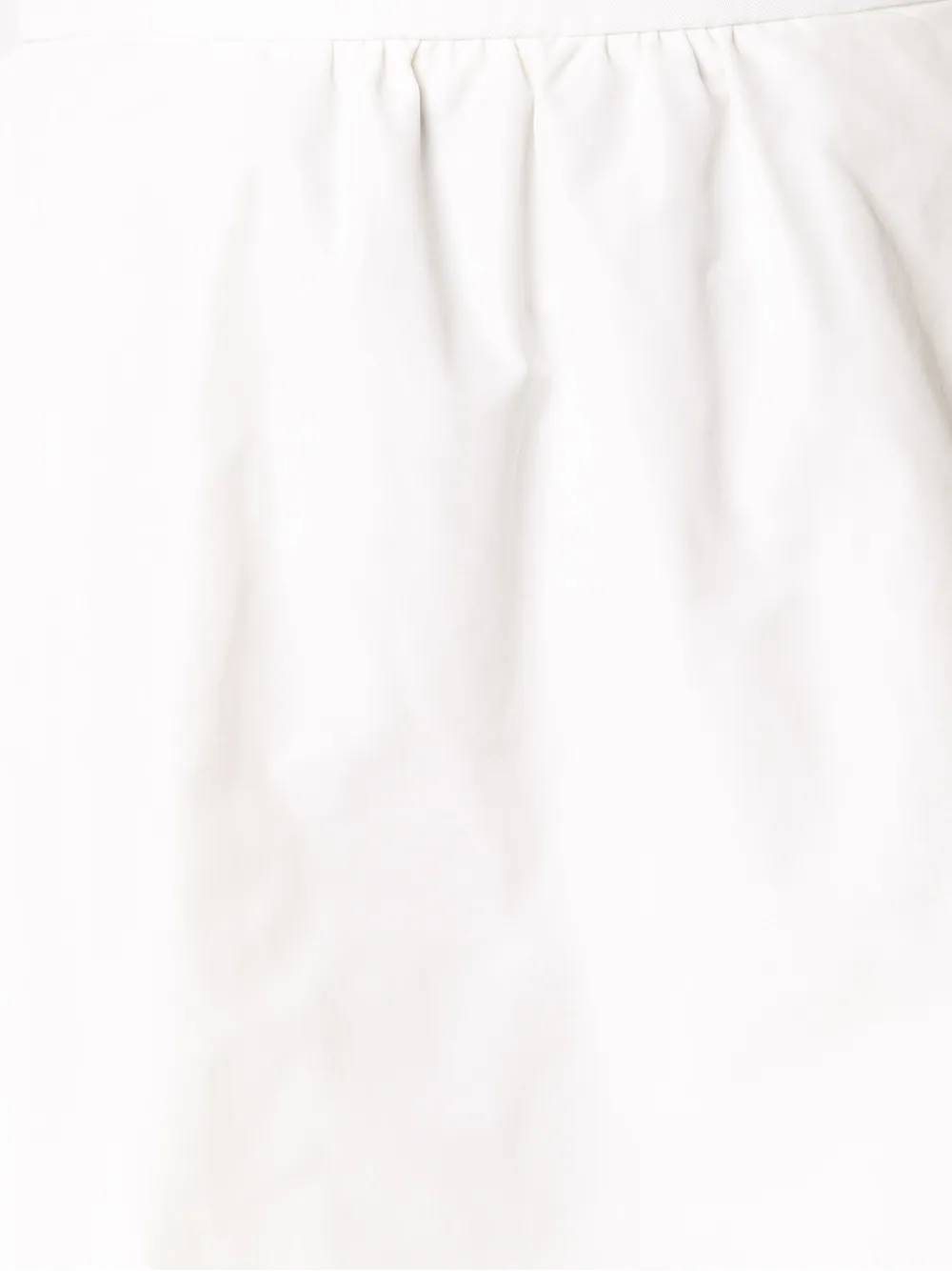 Moncler Layered A-line Skirt in White, view 5