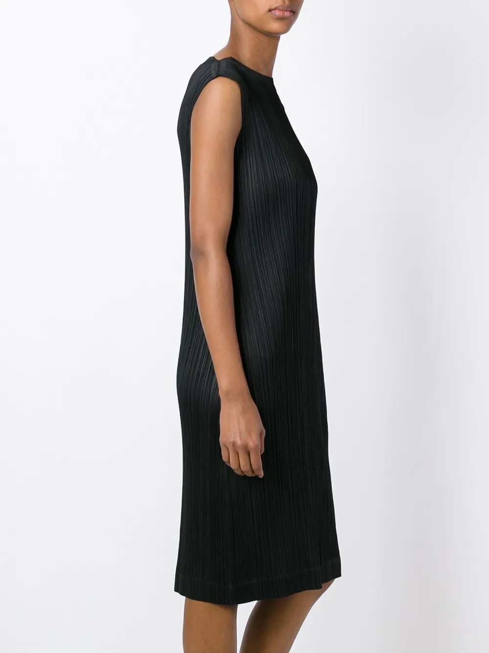  Pleats Please Issey Miyake Kleid Mit Plissiertem Design   Schwarz 