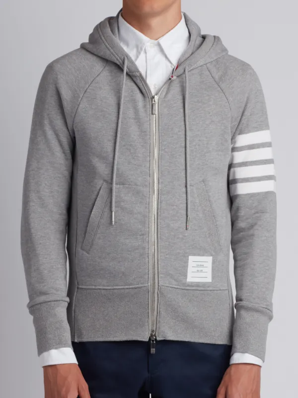 Full Zip Hoodie With Engineered 4-Bar Stripe