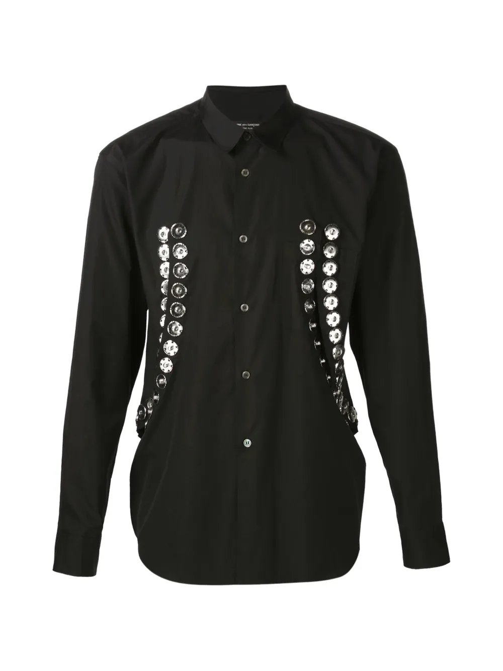 Comme des Garçons Homme Plus buttoned panel shirt - Nero