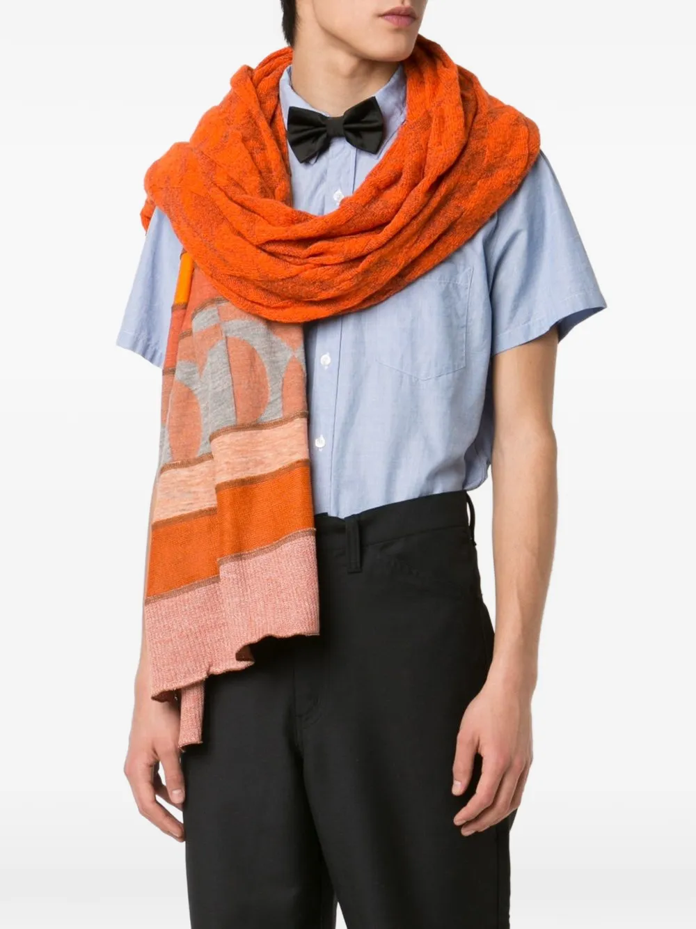 Mixed Knit Stole