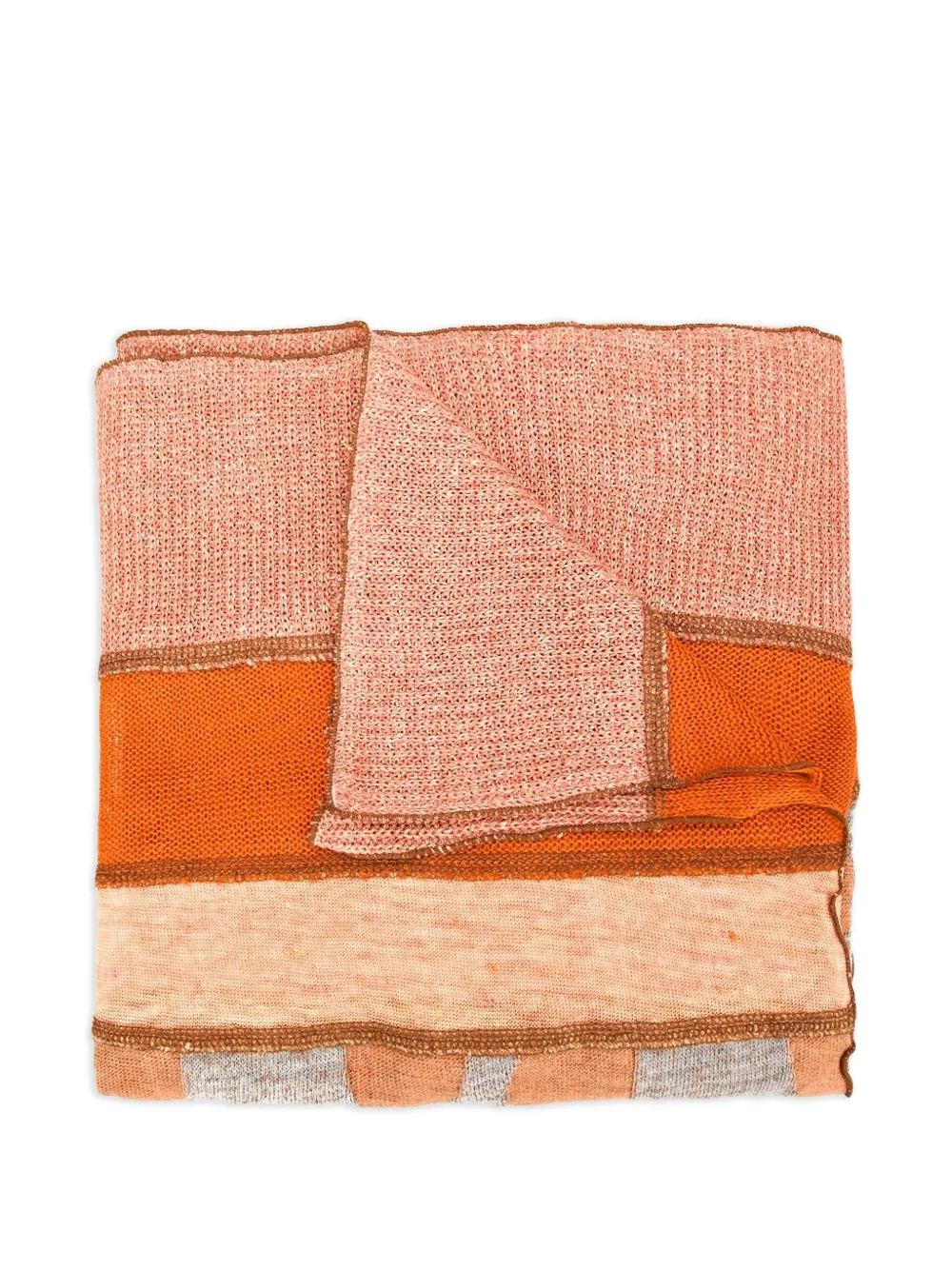 Junya Watanabe MAN mixed knit stole - Giallo