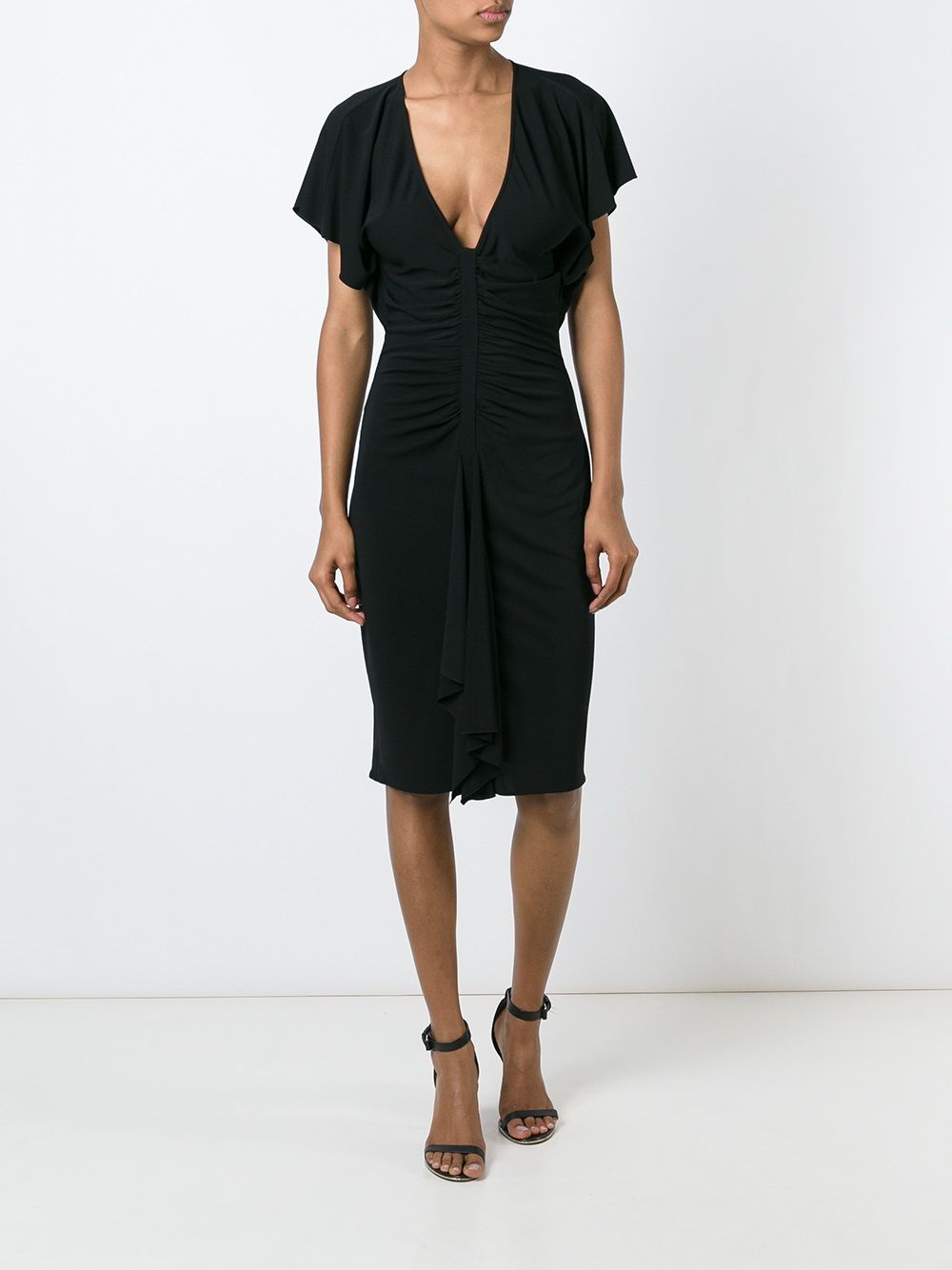 Imagen principal de producto de Versace vestido con escote en V pronunciado - Negro - Versace