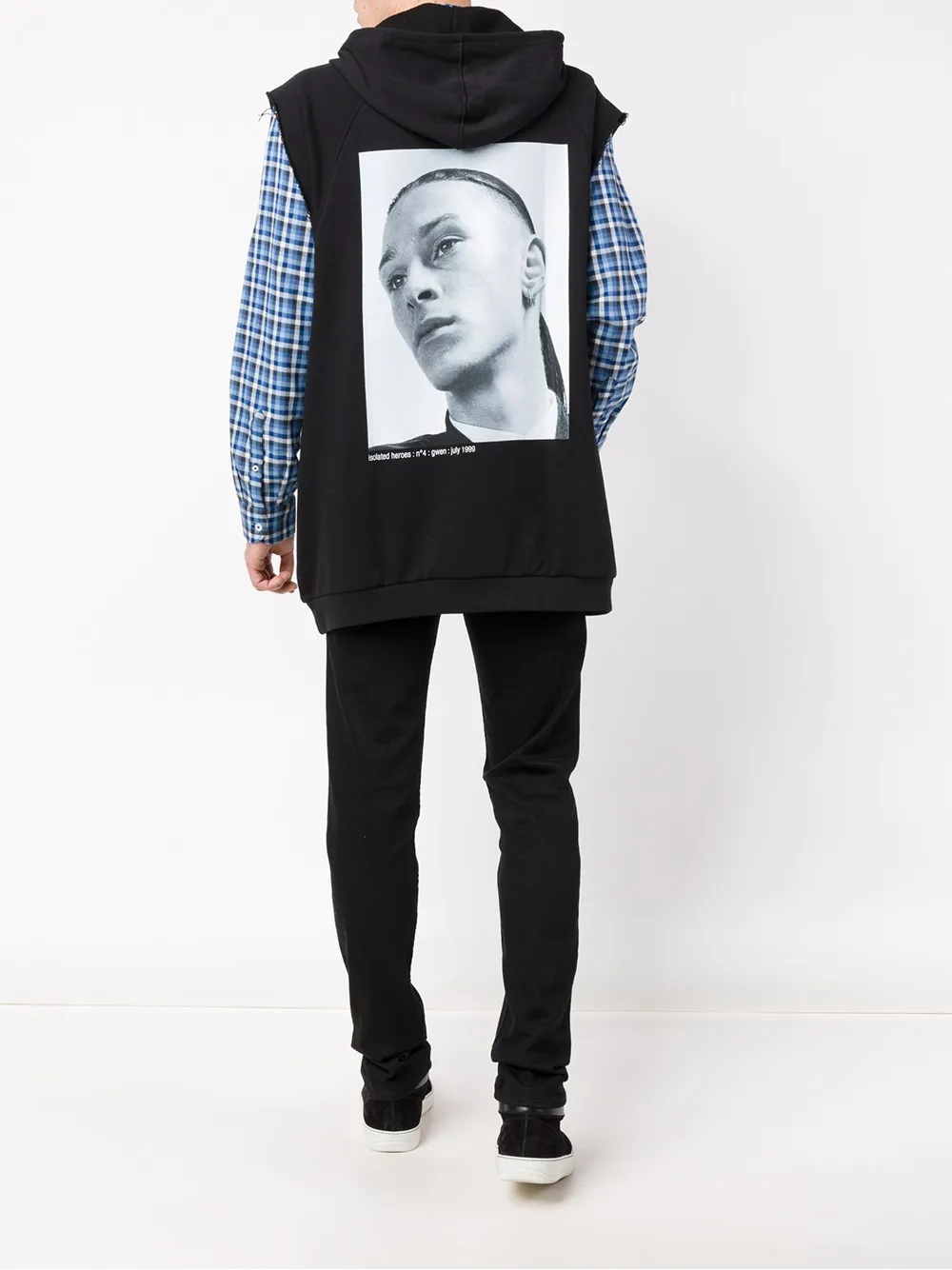 raf simons sleeveless hoodie