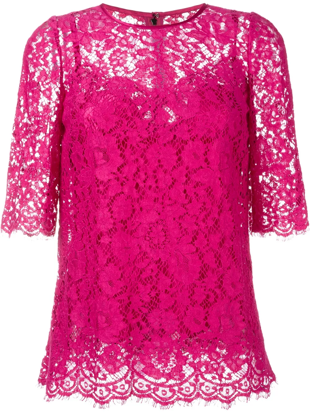 Dolce & Gabbana Floral Lace Top - Farfetch