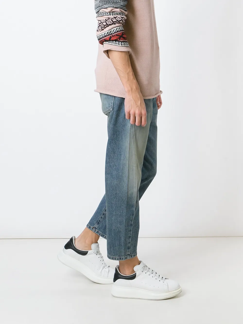 Balmain cropped jeans Blauw