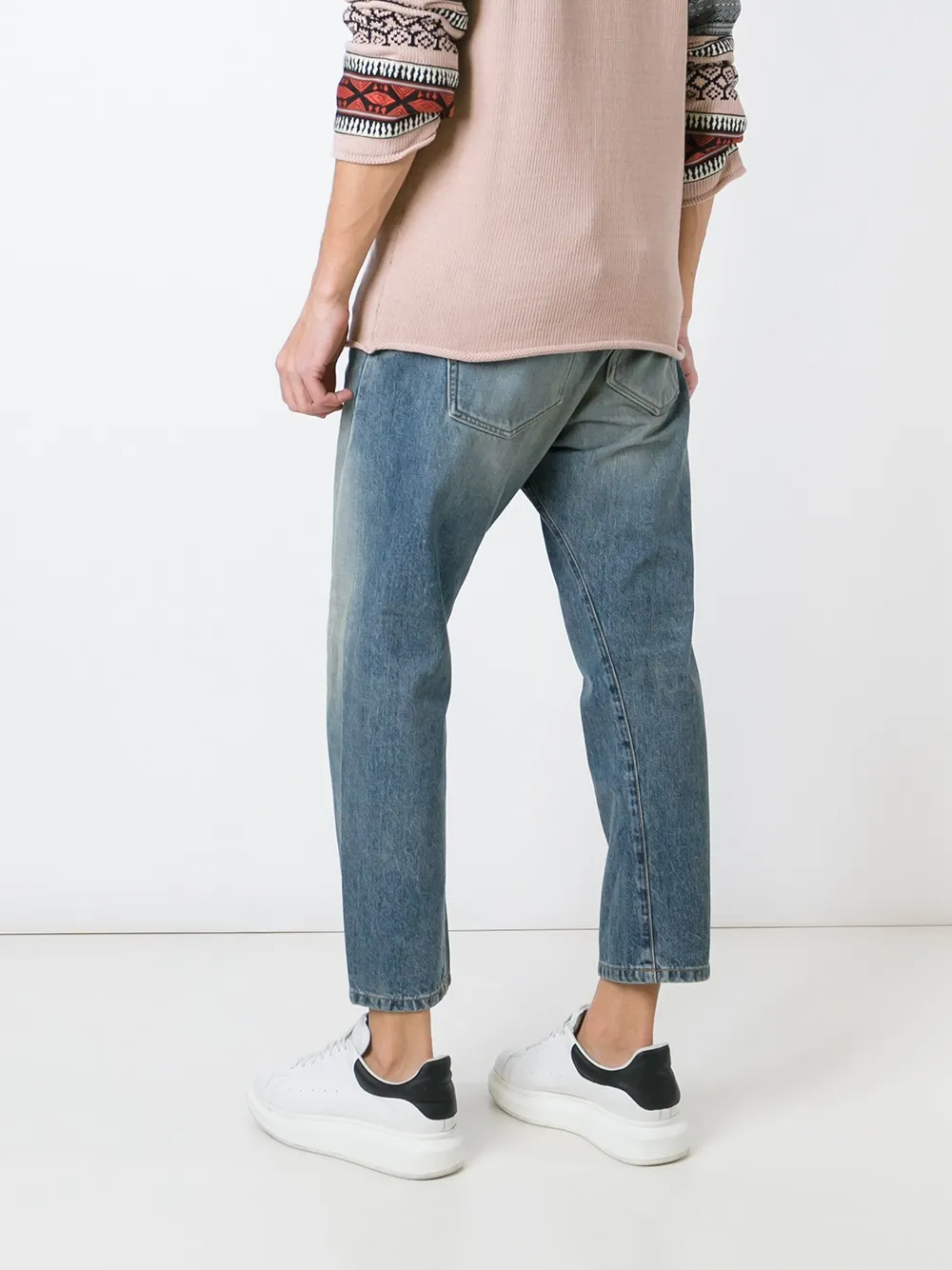 Balmain cropped jeans Blauw
