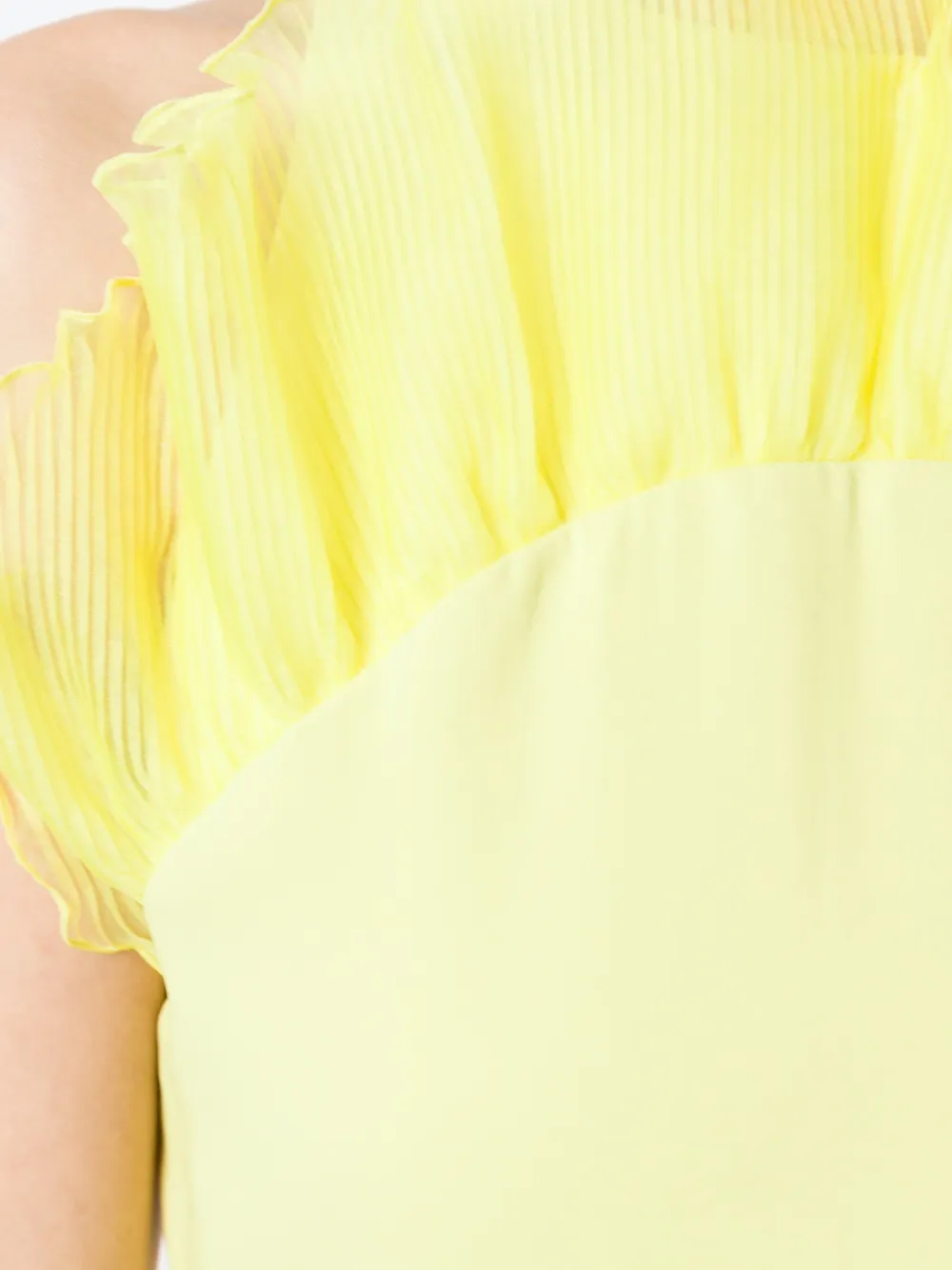 Giamba ruffled cady mini dress Geel