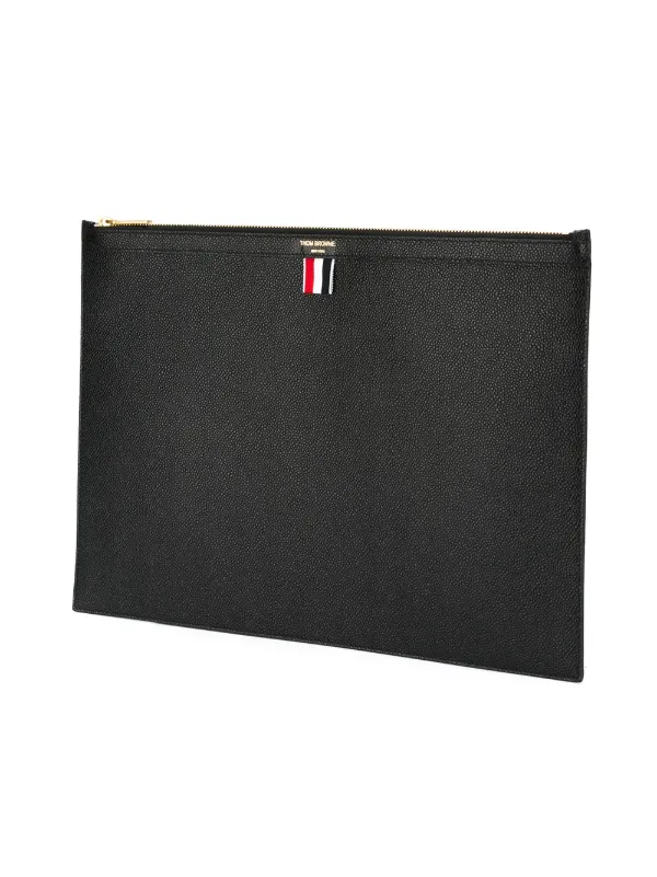 Thom Browne Large Zipper Laptop Holder | Black | FARFETCH HK