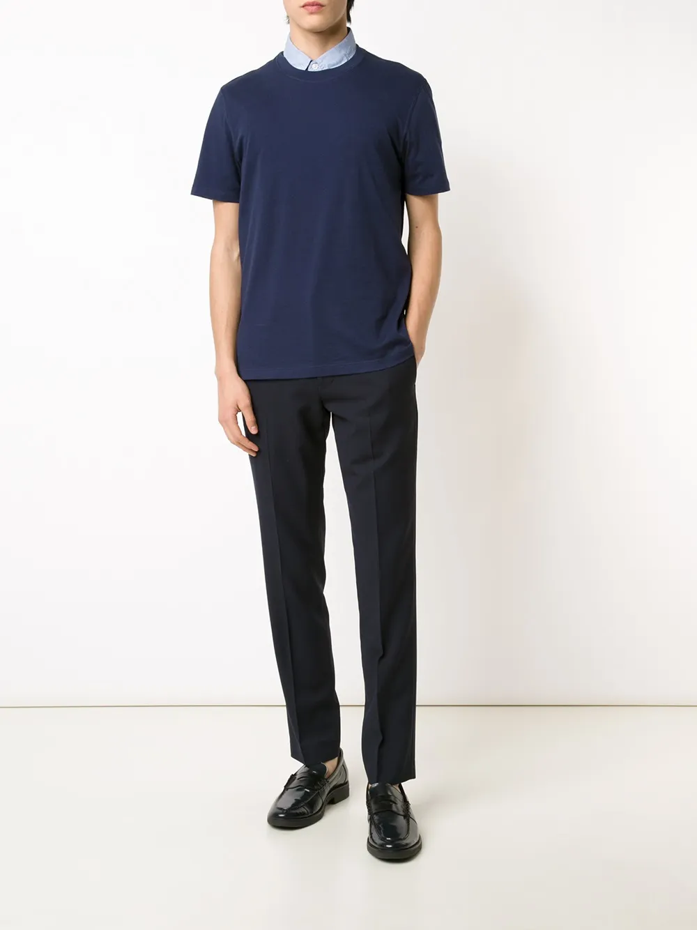 Brunello Cucinelli crew neck T-shirt - Blauw