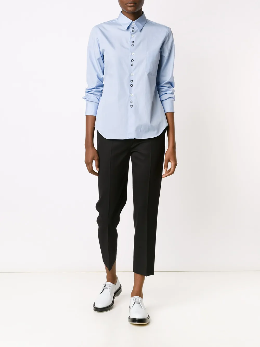  Comme Des Garçons Girl Long Sleeve Shirt - Blue 
