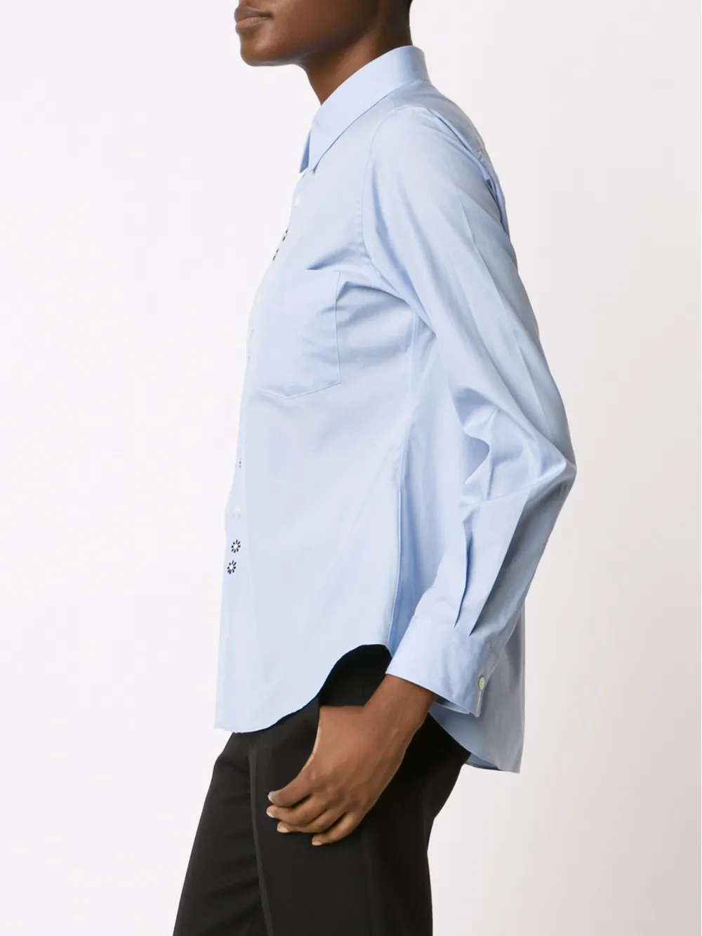  Comme Des Garçons Girl Long Sleeve Shirt - Blue 