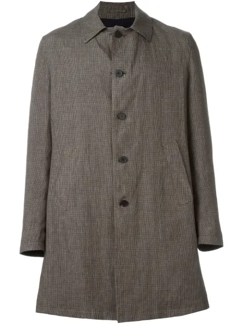 Lardini single breasted checked coat  