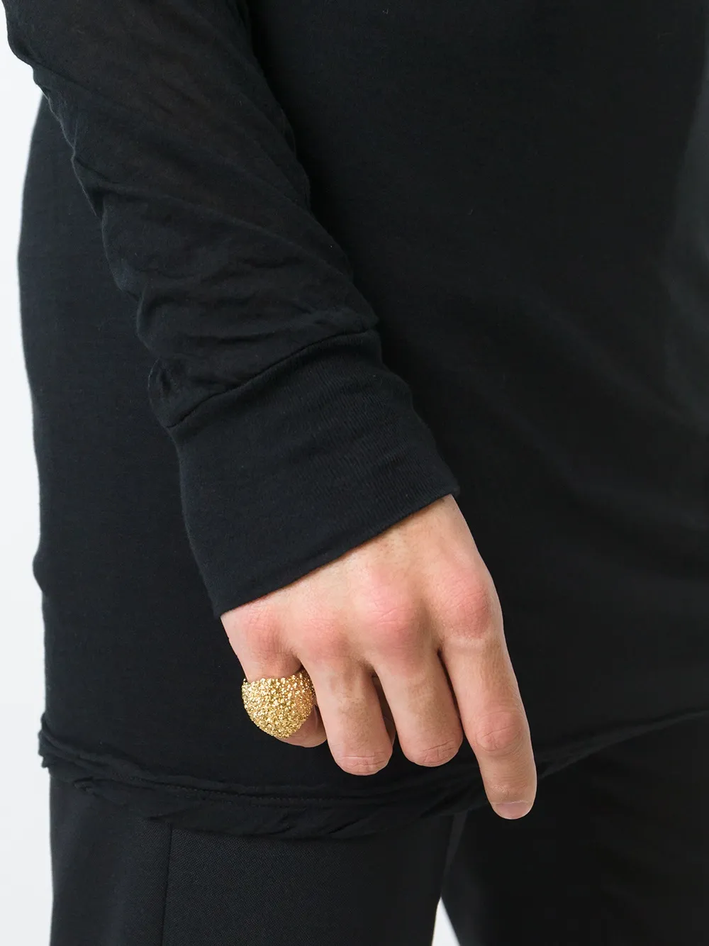 Maison Recuerdo 'Water Droops' sovereign ring - Metallic