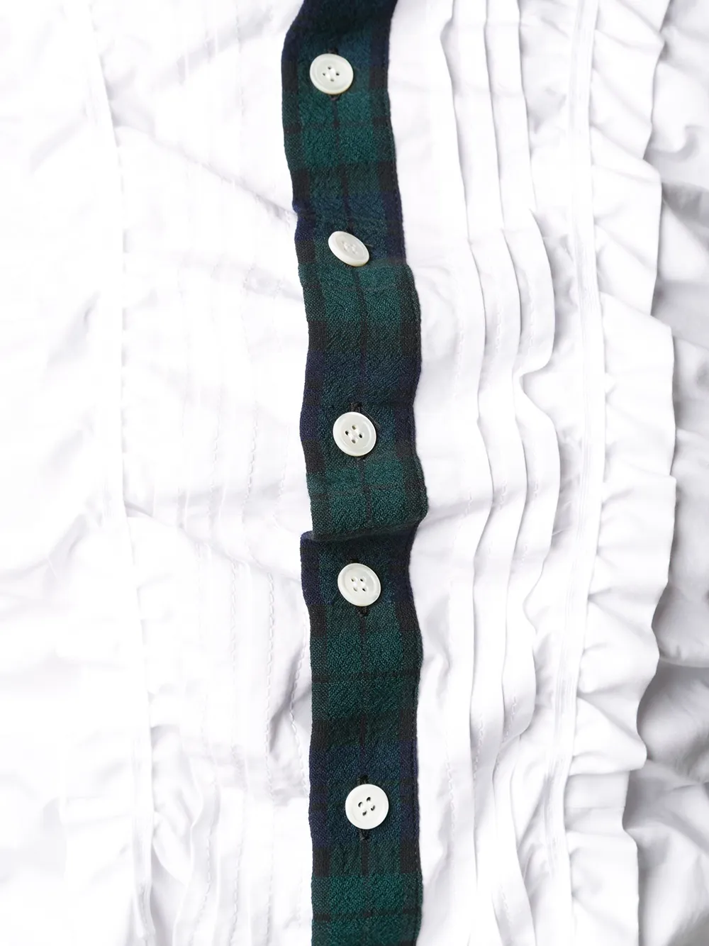 tartan trim shirt dress