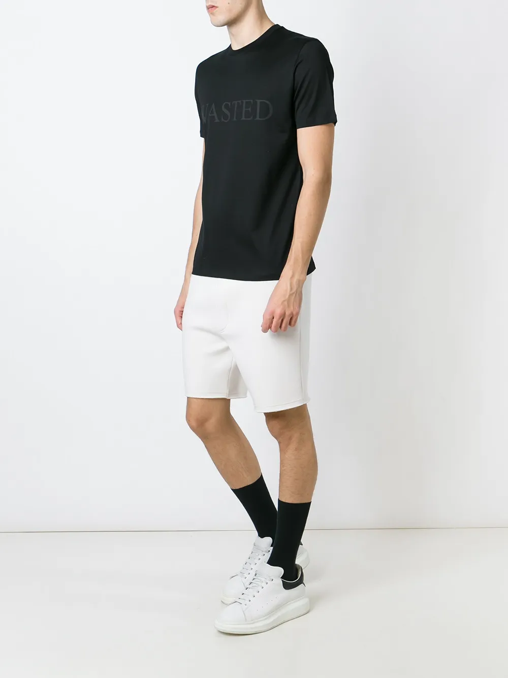 Neil Barrett Wasted T-shirt Zwart