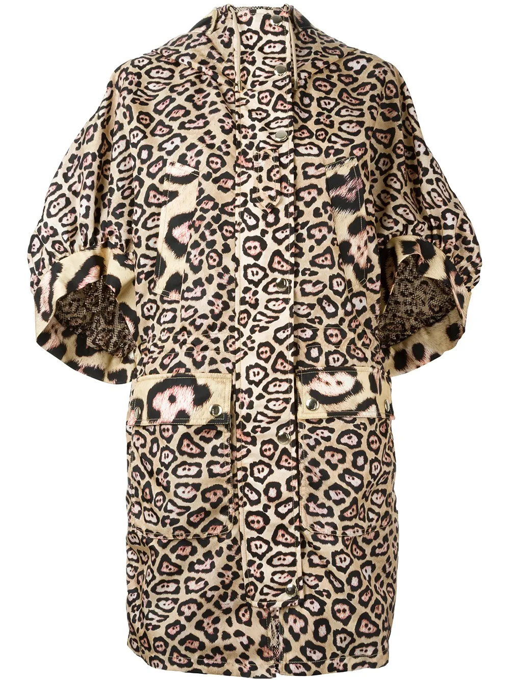 Givenchy oversize leopard print coat - Neutrals